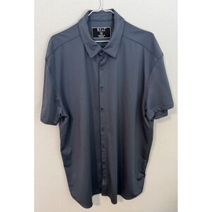 BYLT Premium Basics Men's 2XL Executive Fit Shirt Performance Short Sleeve‎ Gray